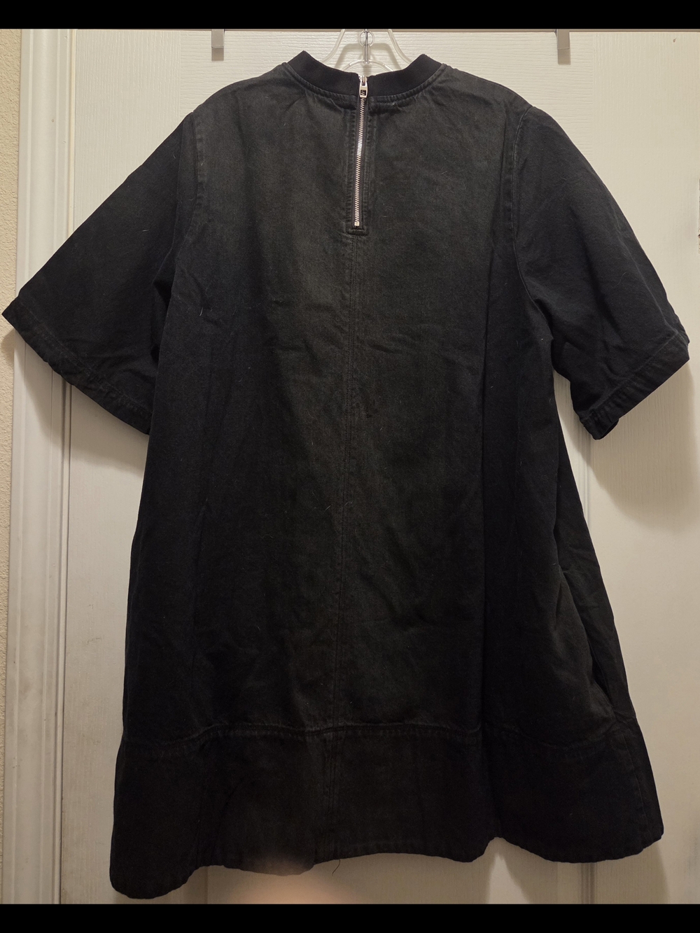 Free People Black Denim Mini Dress - Picture 4 of 9